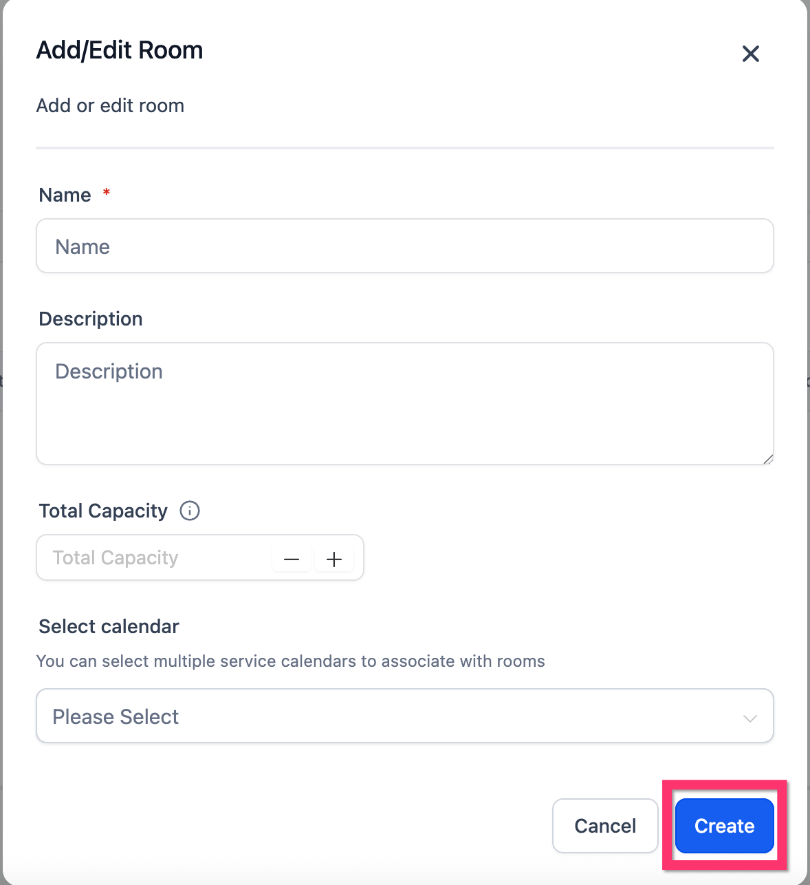 Provide Room Details