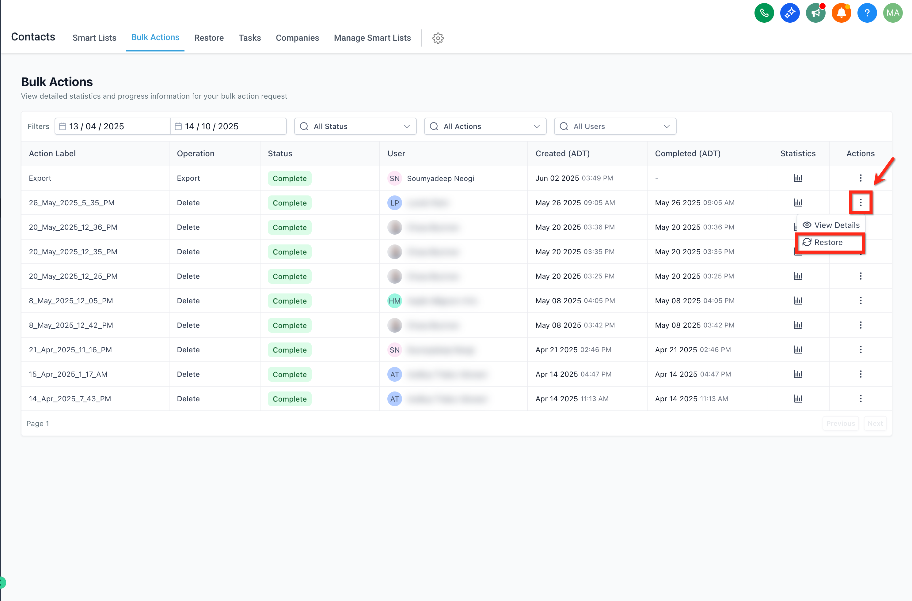 Managing Queued Jobs