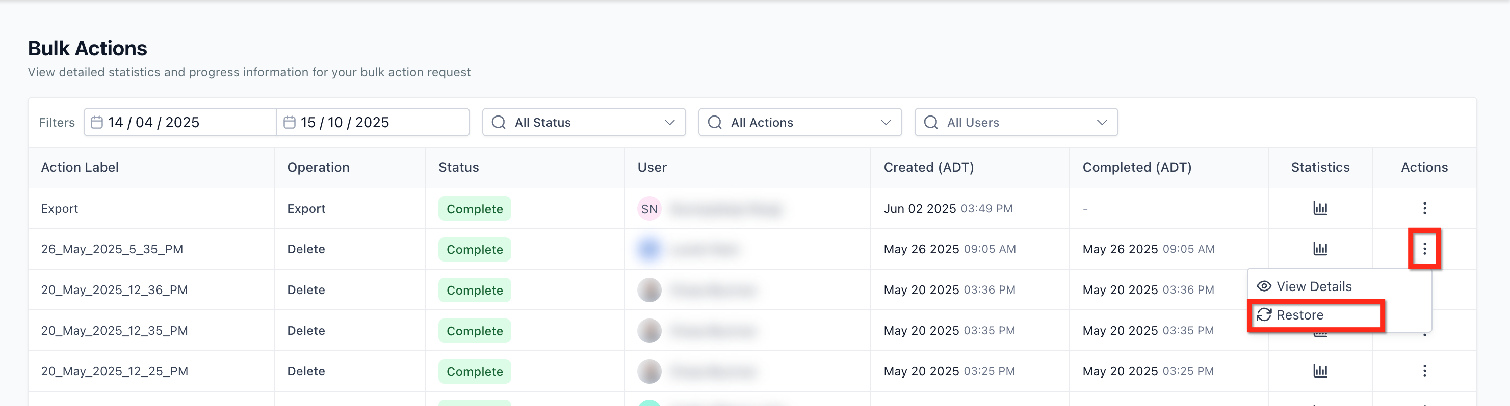 Steps Summary