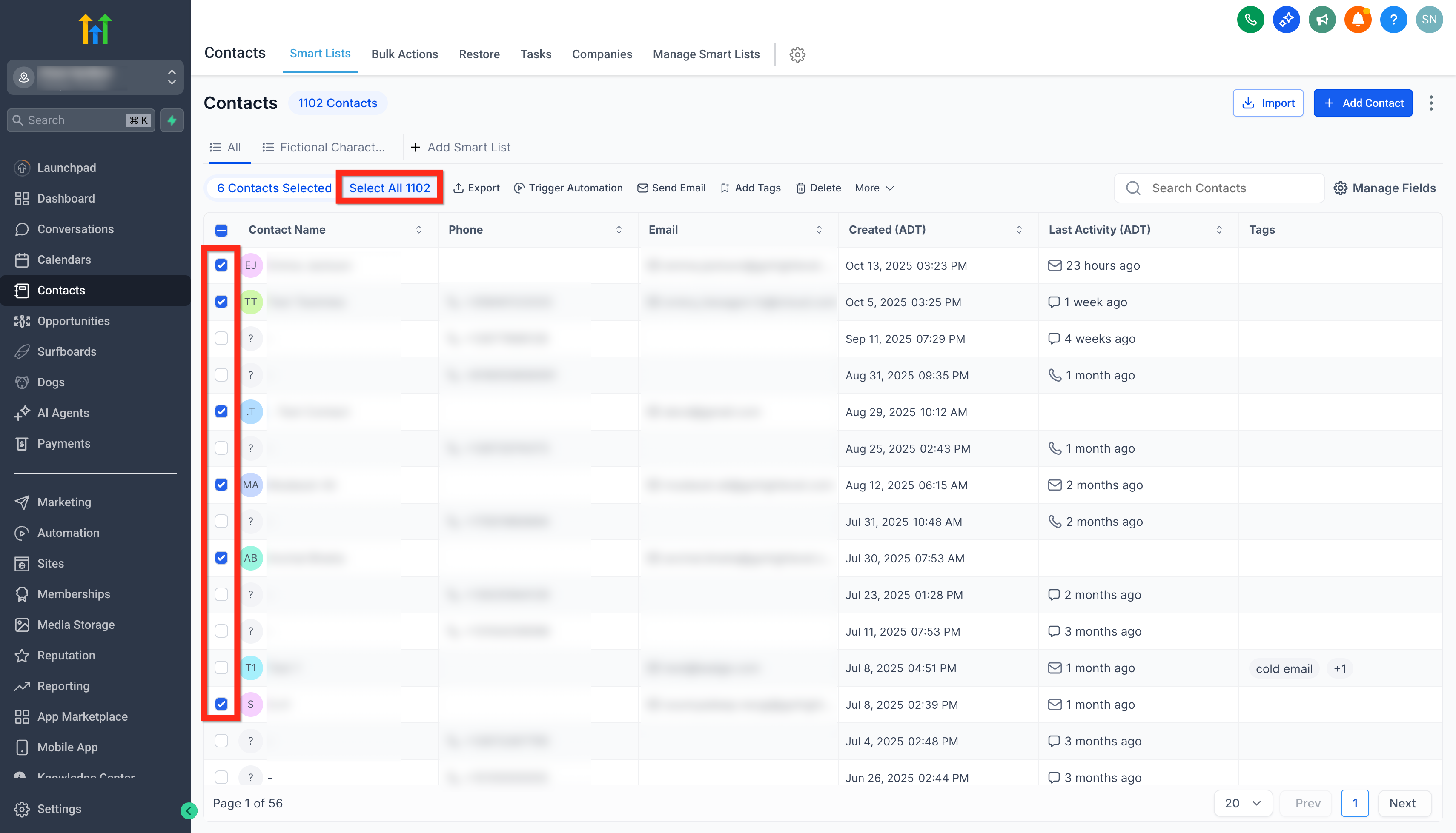 Manage Fields