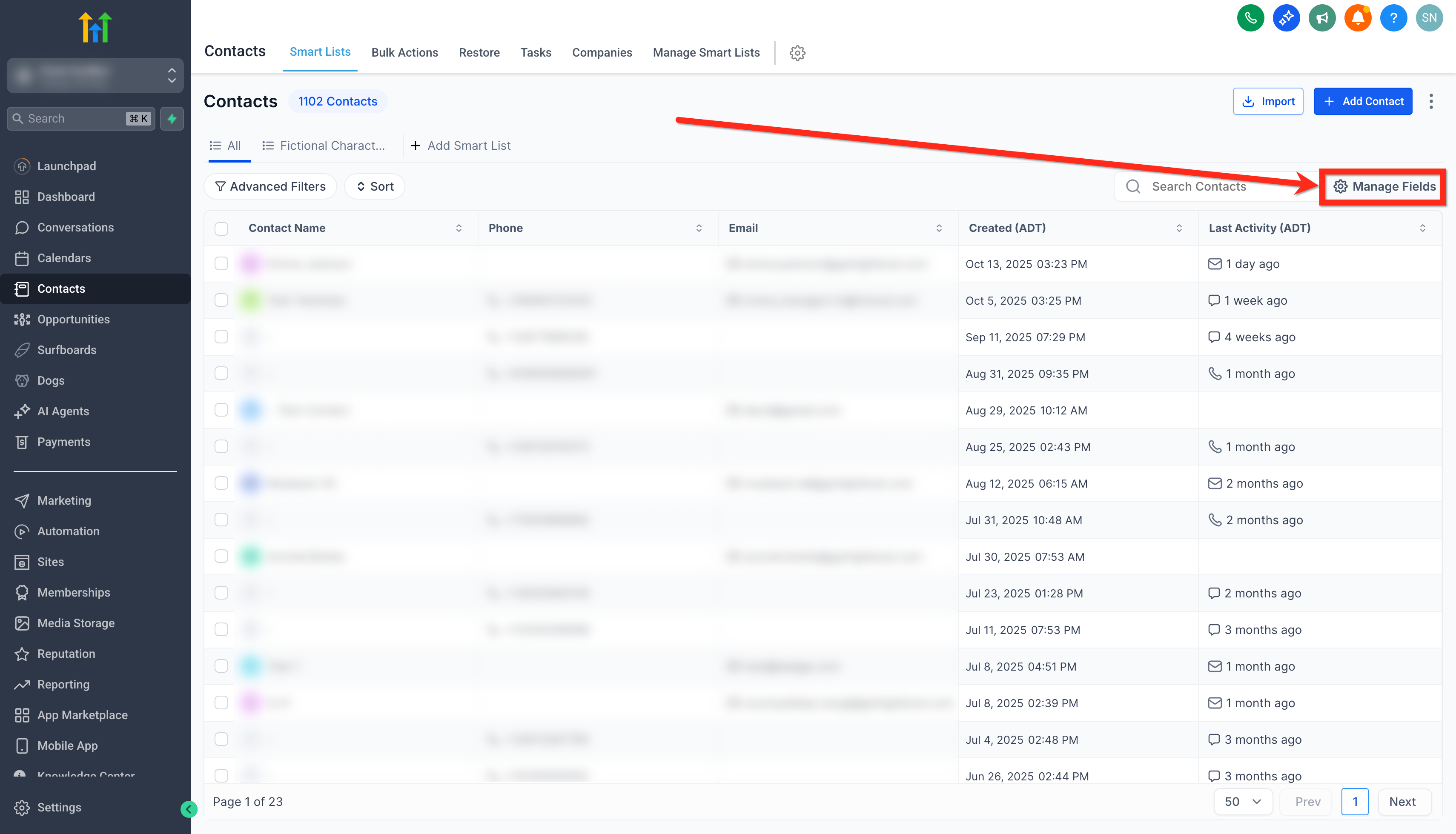 Select Columns