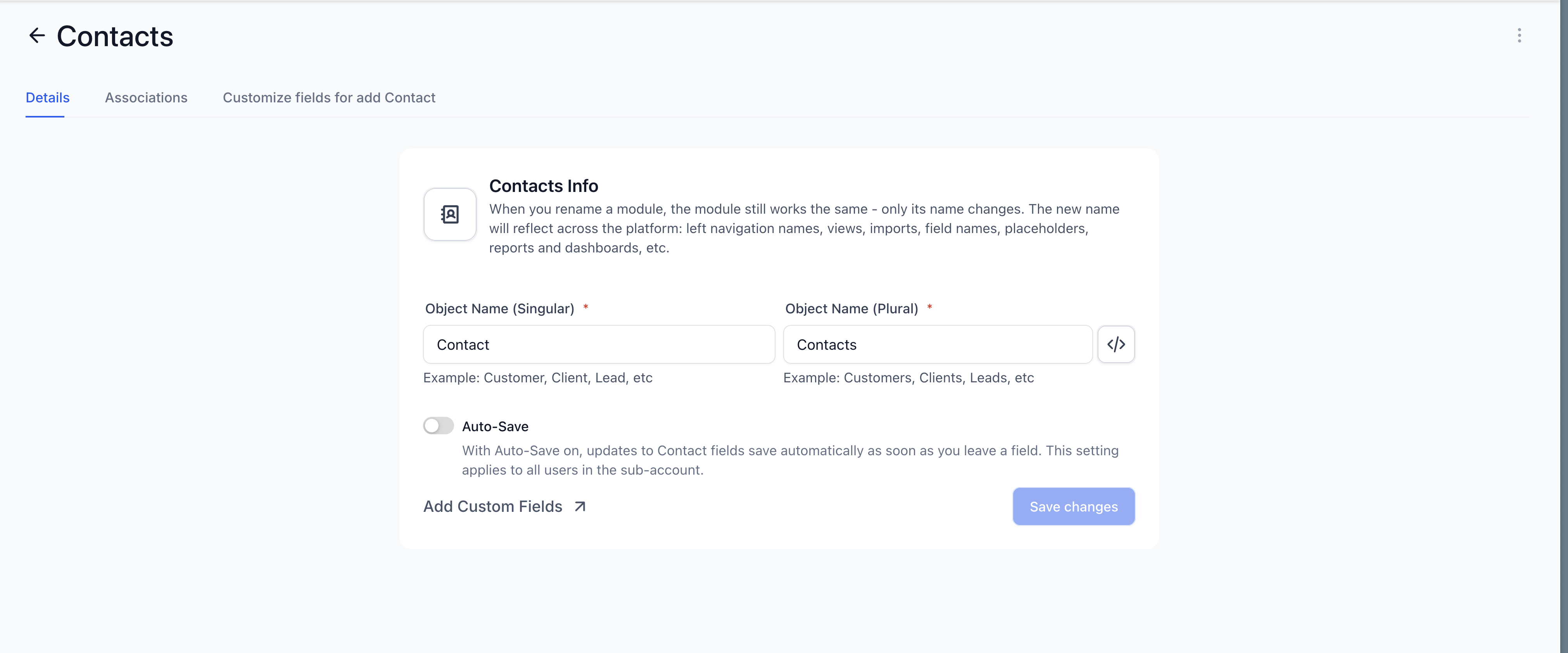 Auto-Save Banner