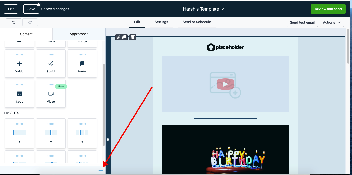 Manage Layers Menu