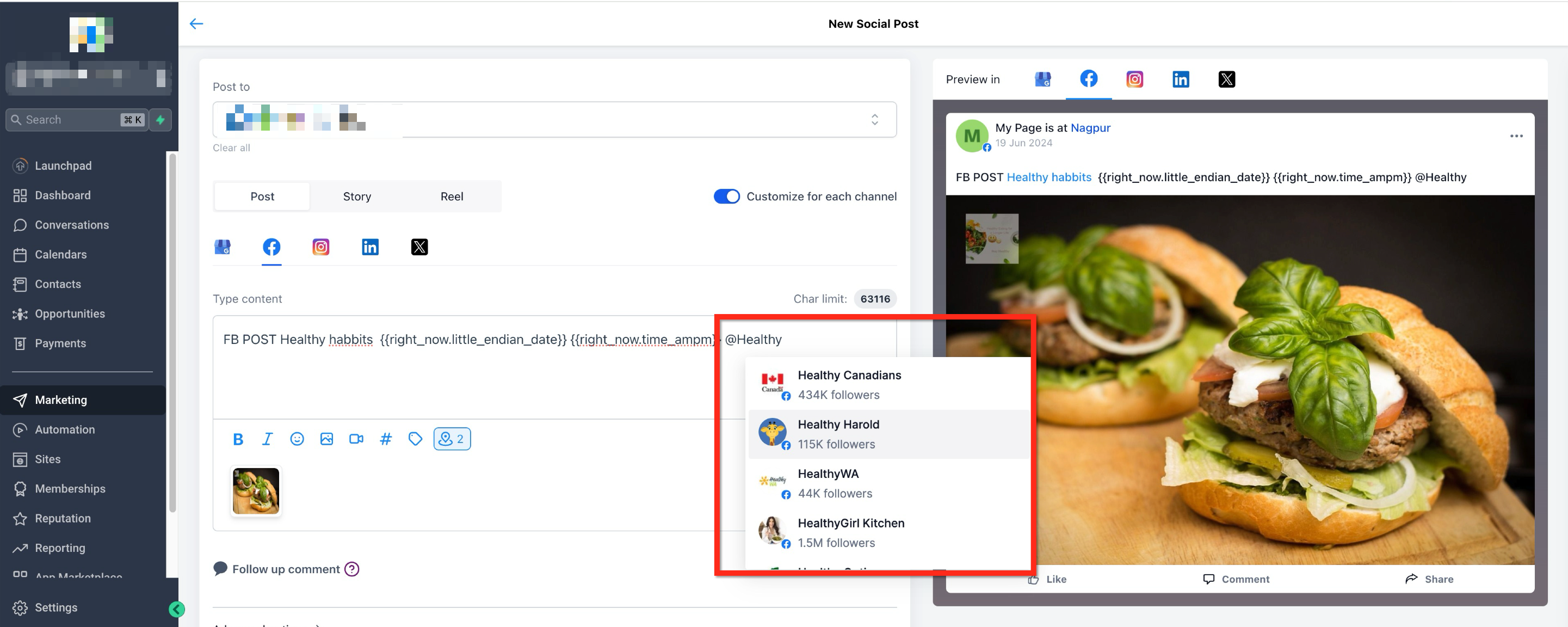 Write Post and Tag