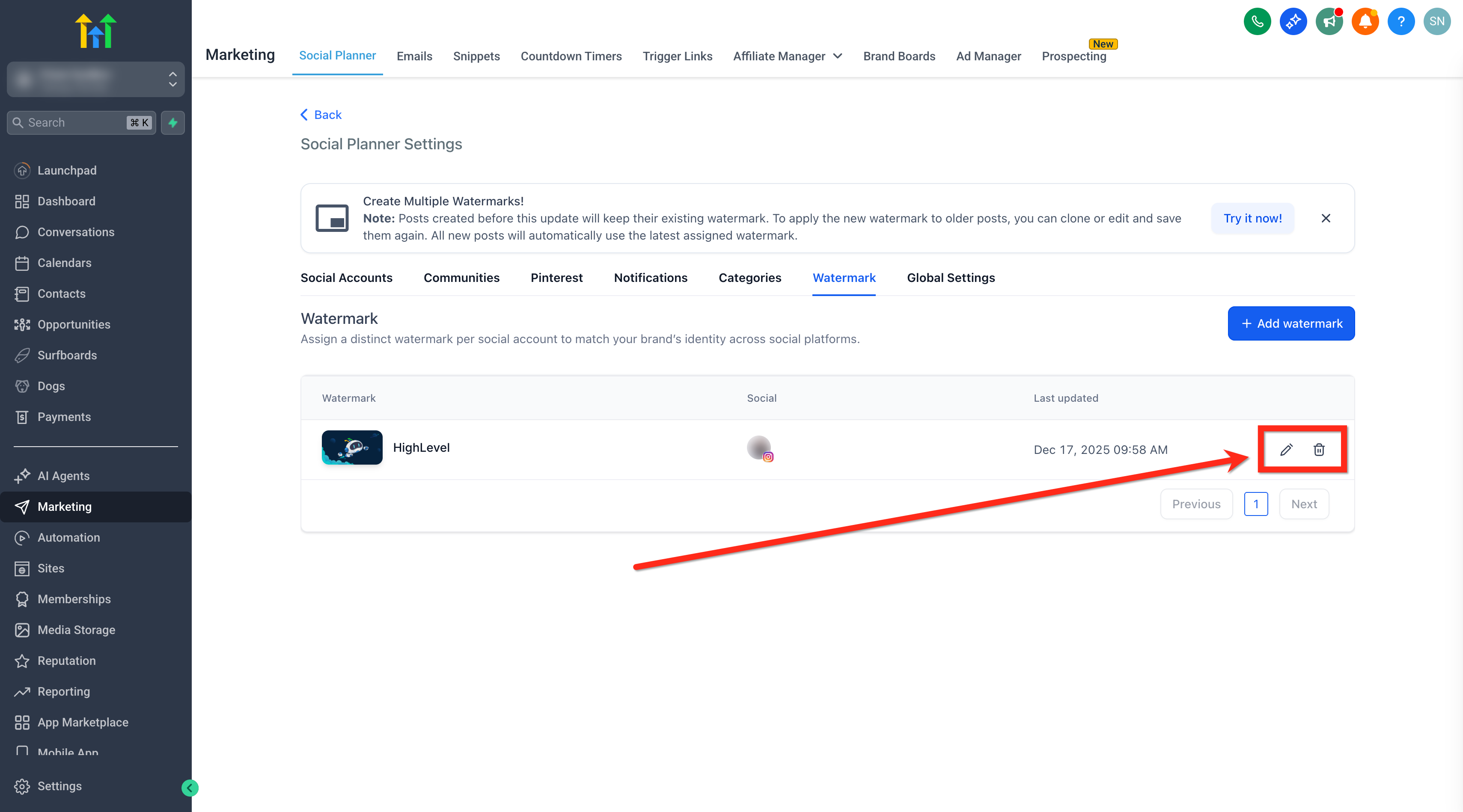 Publishing with Watermarks