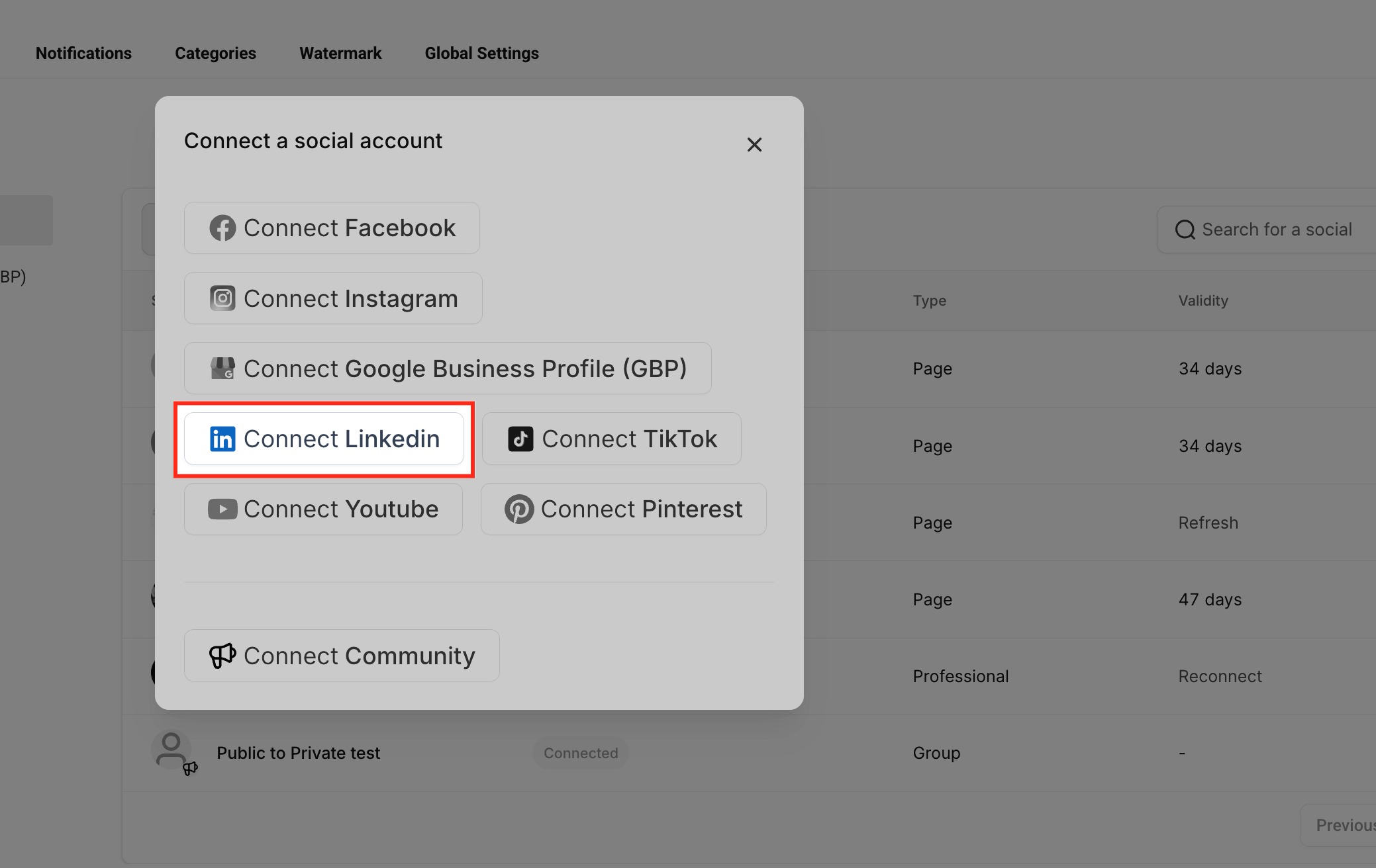 Select LinkedIn
