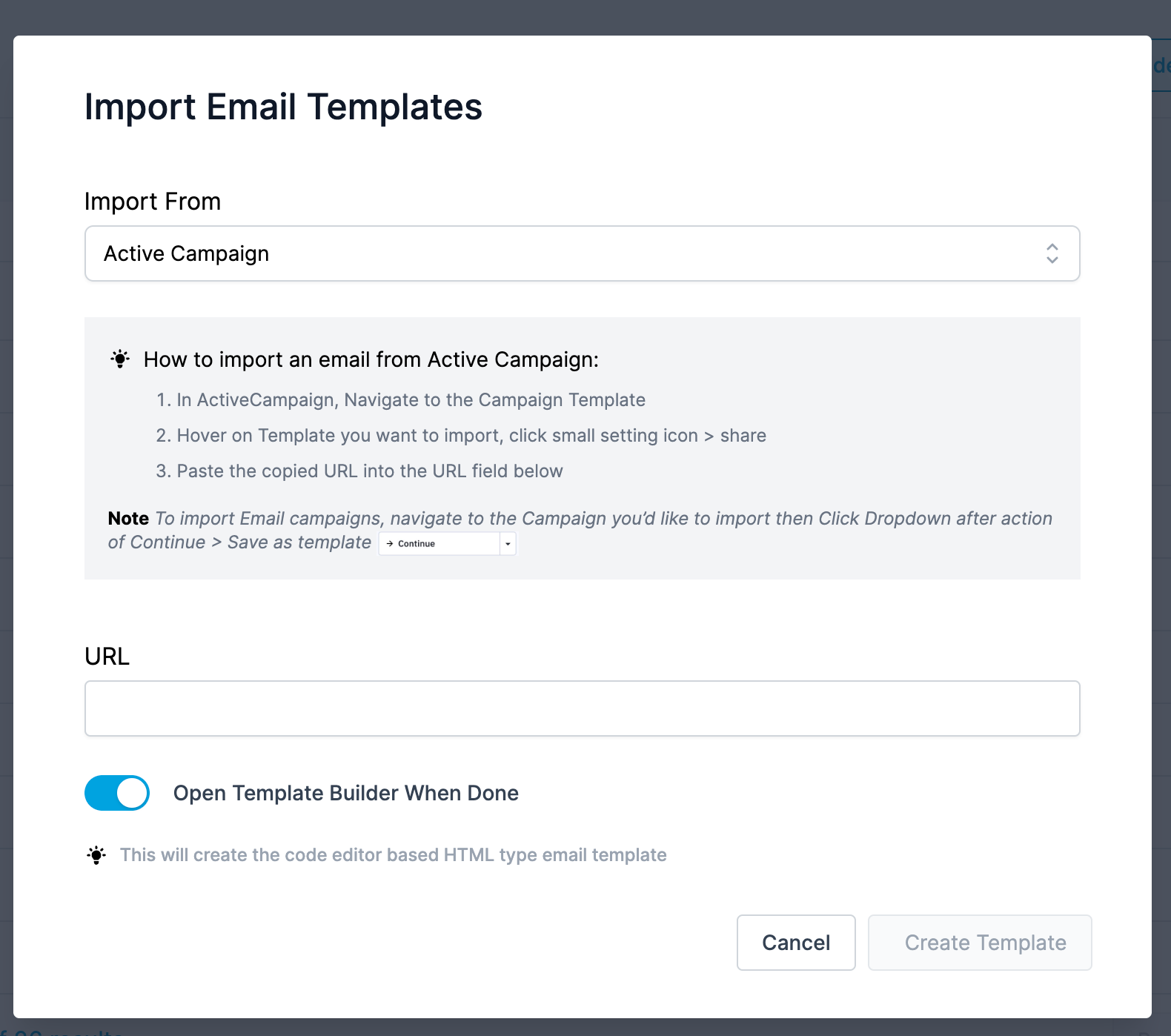 ActiveCampaign Import Preview